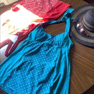 Basic Editions 2 Halter One-Piece Swimsuits